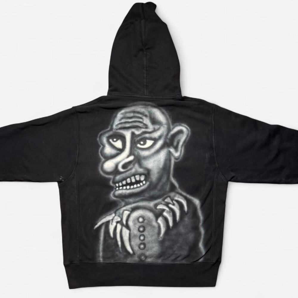 Reverse Weave Custom Hoodie Sweatshirt 1/1 Hand-Painted Airbrushed | Size Medium